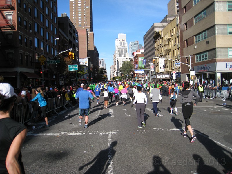 2014 NYRR Marathon 0416.jpg - The 2014 New York Marathon on November 2nd. A cold and blustery day.